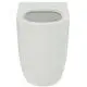 Standtiefspül-WC in Weiß von Ideal Standard, schlichtes Design, geeignet für Badezimmerinstallationen.